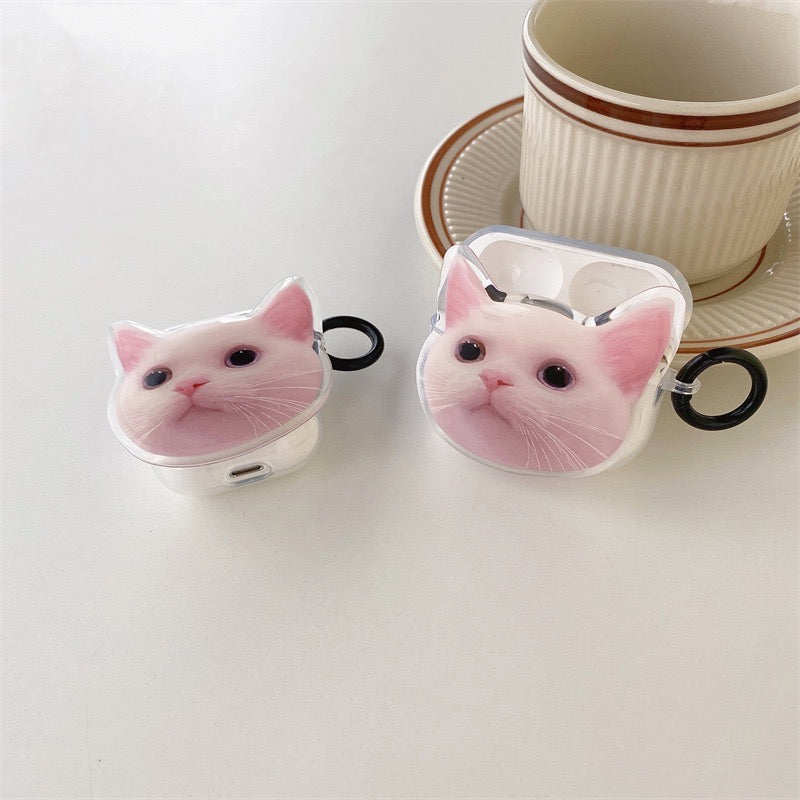 【Airpods Case】可愛い ねこ 猫 立体 透明 人気 Airpods/ AirPods Pro/Airpods 第三世代ケース