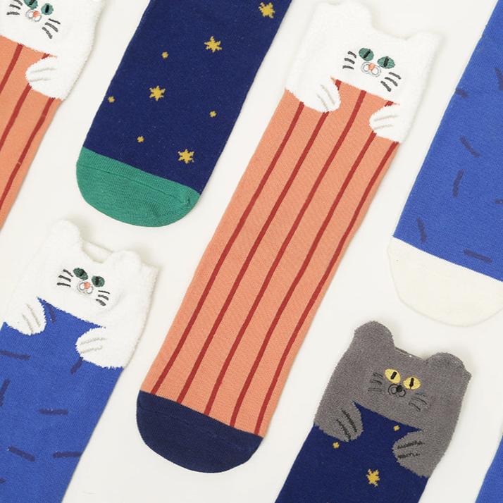 【SOCKS】ねこ 3足セット靴下 ソックス