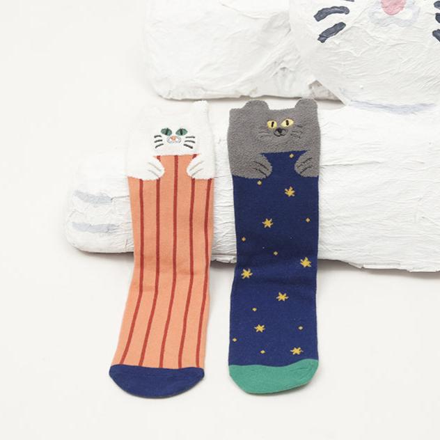 【SOCKS】ねこ 3足セット靴下 ソックス