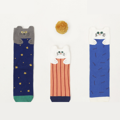 【SOCKS】ねこ 3足セット靴下 ソックス