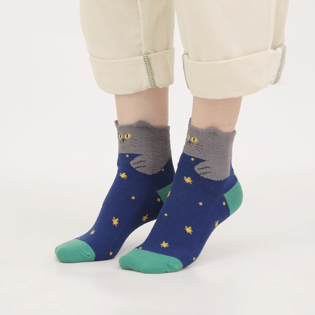 【SOCKS】ねこ 3足セット靴下 ソックス