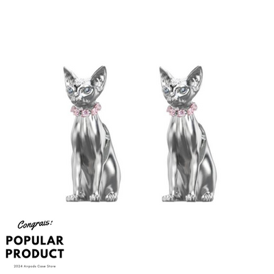 【EARRINGS】ねこ Y2Kファッション ピアス