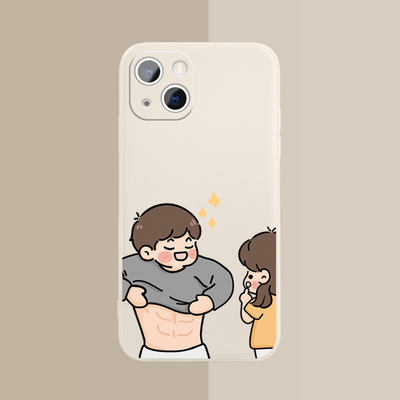 【IPHONE CASE】面白いカップル iPhone ケース