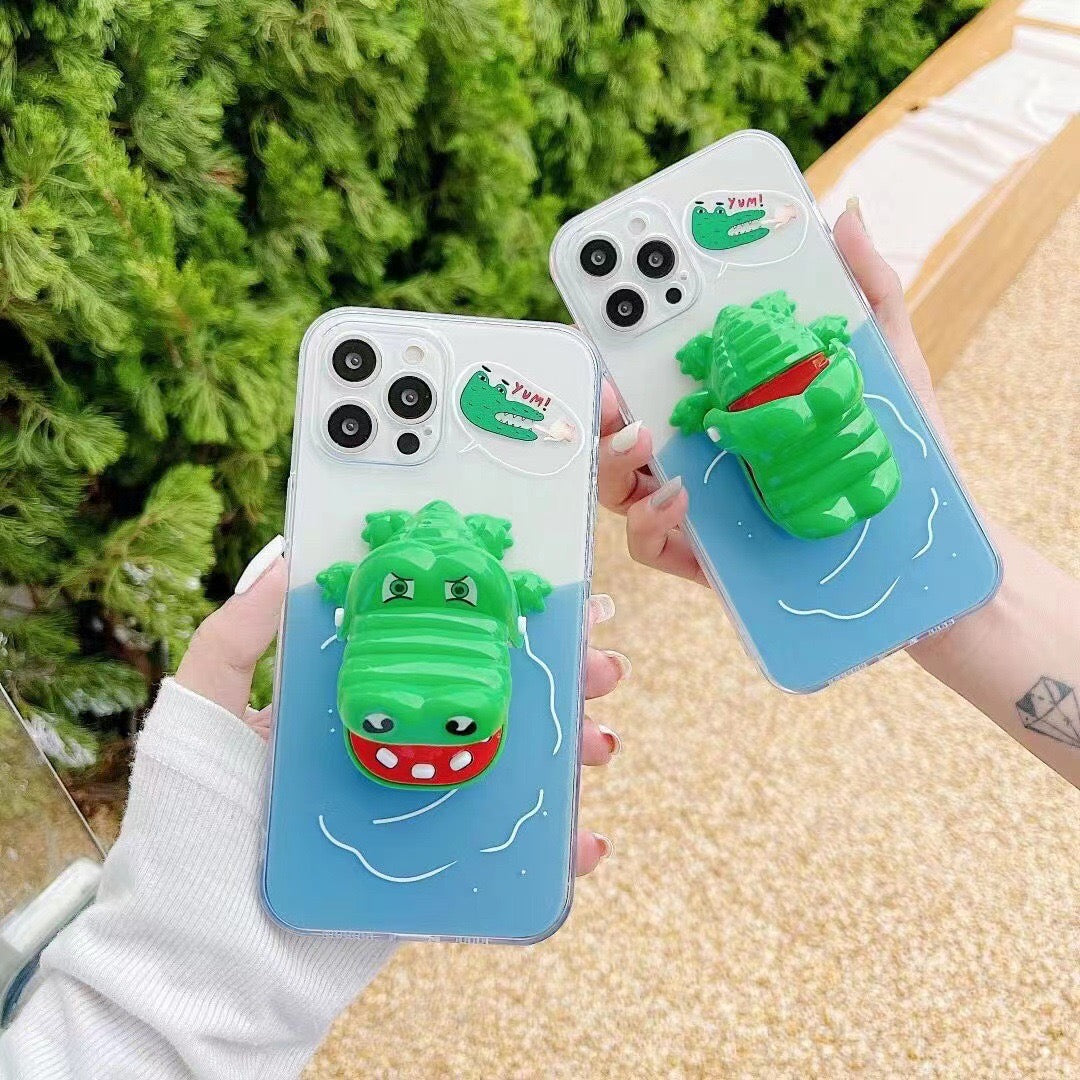 【IPHONE CASE】ワニワニパニック ワニの歯を押すゲーム iPhone ケース