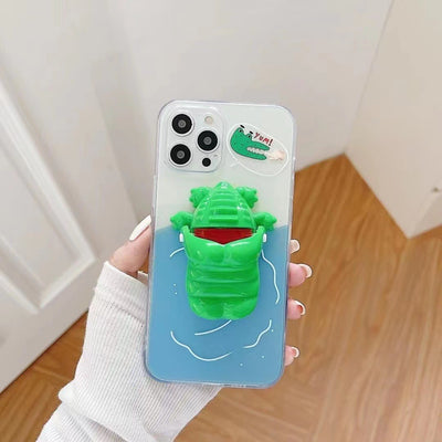 【IPHONE CASE】ワニワニパニック ワニの歯を押すゲーム iPhone ケース