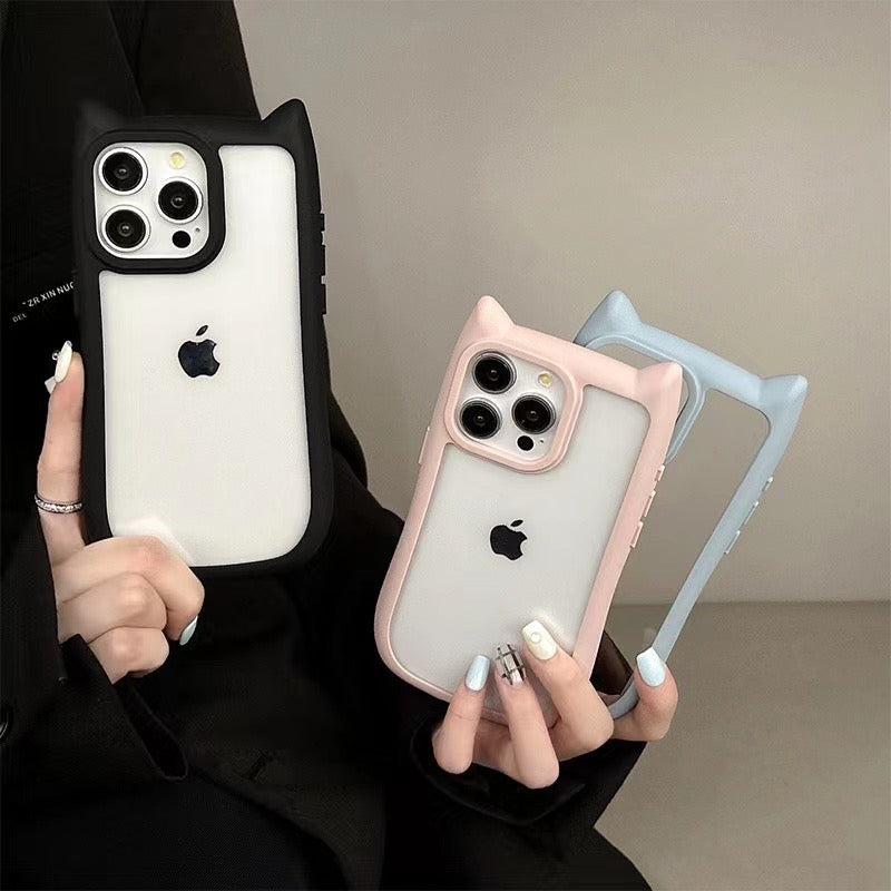 【IPHONE CASE】猫 ネコ耳 韓国 iPhone ケース