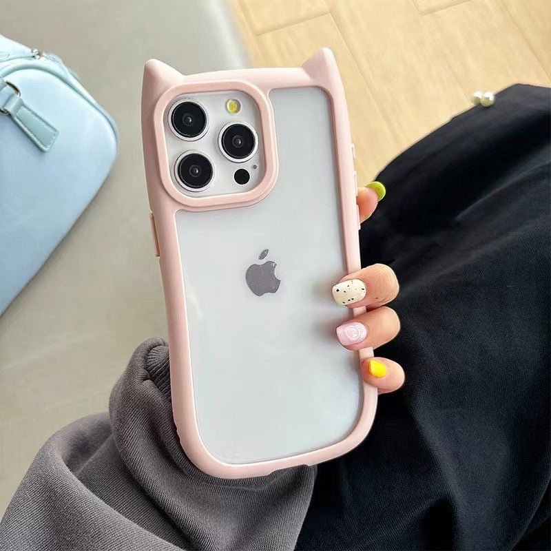 【IPHONE CASE】猫 ネコ耳 韓国 iPhone ケース