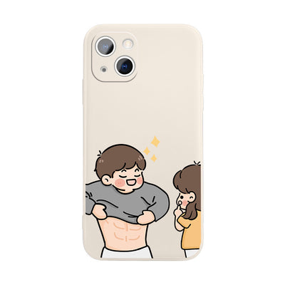 【IPHONE CASE】面白いカップル iPhone ケース