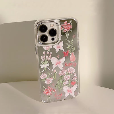 【iPhone Case】オシャレ ミラー鏡面 インスタ映え  iPhoneケース