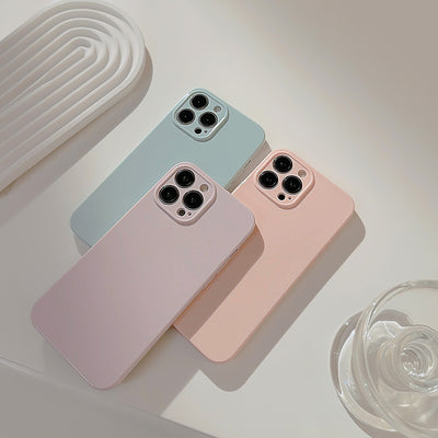 【iPhone Case】シンプル マカロンカラー 7色 iPhoneケース