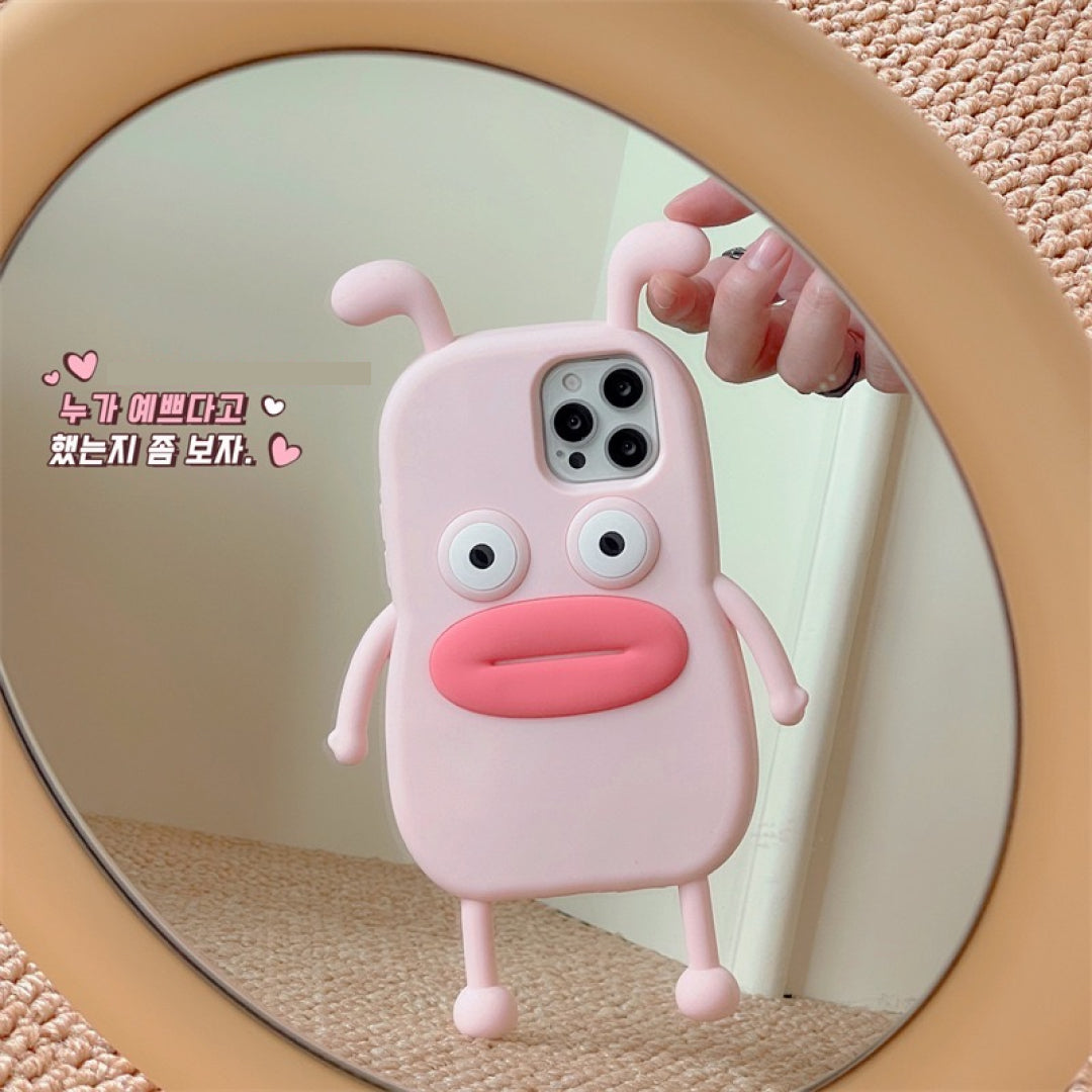 【iPhone Case】可愛い 面白い カエル ソーセージの口 カップル 韓国 IPHONEケース