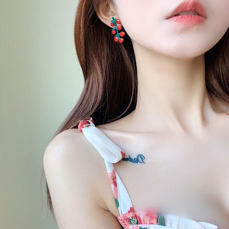 【Earrings】フルーツ&花ピアス&イヤリング