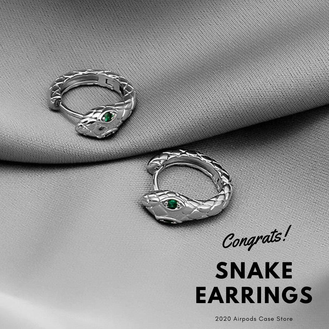 【Earrings】 韓国人気ヘビピアス