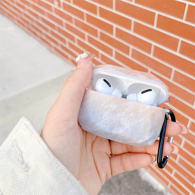 【Airpods Case】マーブル．ピンク AirpodsProケース