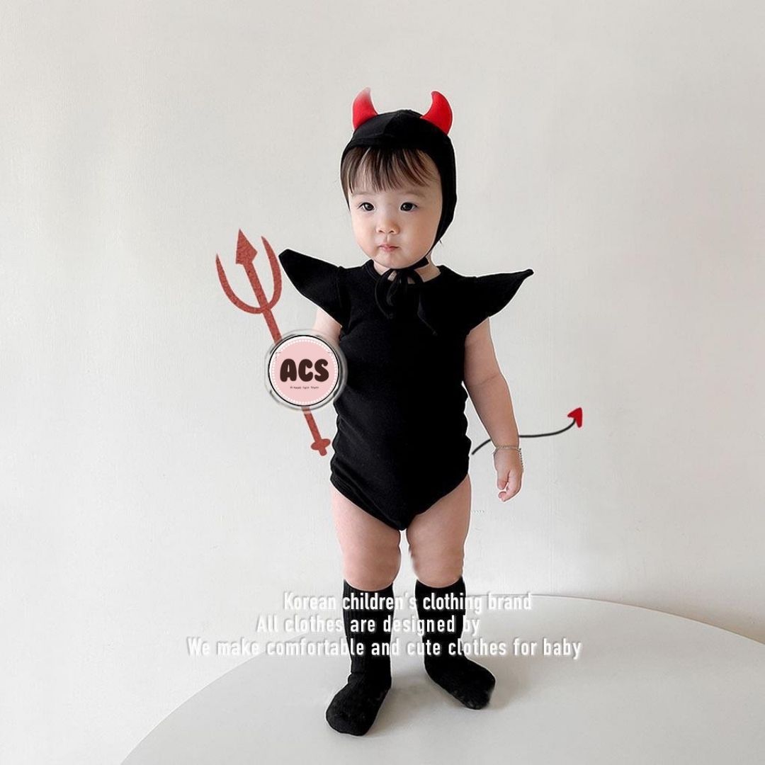【Clothes】可愛い悪魔 韓国ロンパース 新生児 ギフト ハロウィンコスプレ子供服こども服