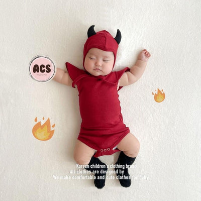 【Clothes】可愛い悪魔 韓国ロンパース 新生児 ギフト ハロウィンコスプレ子供服こども服
