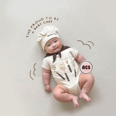 【Clothes】可愛いシェフ韓国ロンパース 新生児 ギフト ハロウィンコスプレ子供服こども服