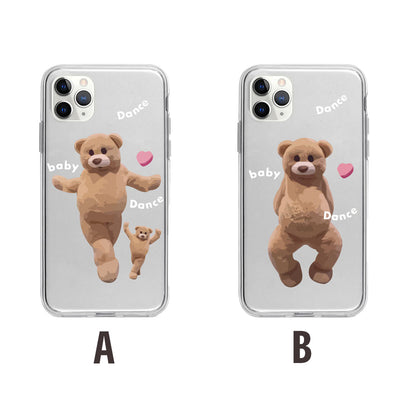 【iPhone Case】面白いクマちゃんiPhoneケース