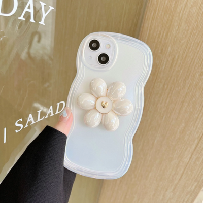 【iPhone Case】可愛い 花 人気 スタンド チャーム付スマホケース iPhoneケース  IPHONE 14