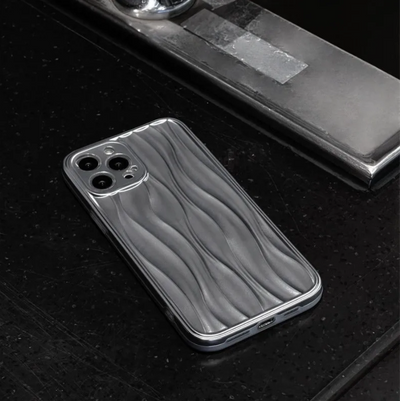 【iPhone Case】韓国 おしゃれ シルバー iPhoneケース IPHONE 14