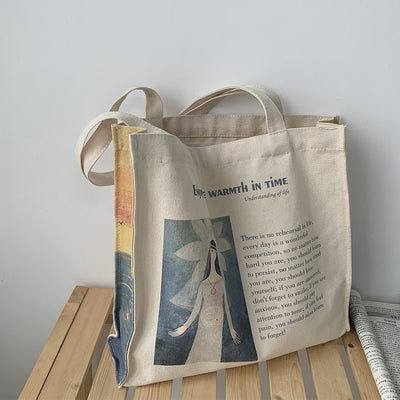 【Cute Bag】 シンプル 大容量 エコ バッグ