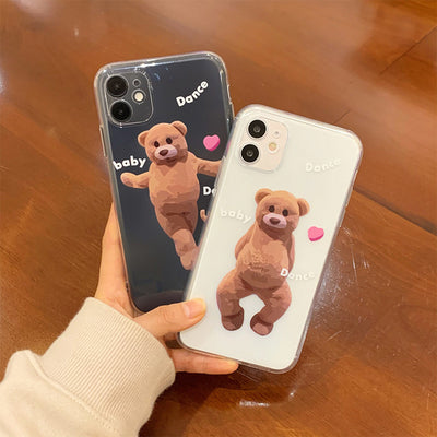 【iPhone Case】面白いクマちゃんiPhoneケース