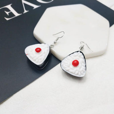 【Earrings】 餃子&チャーシュー&おにぎり フックピアス