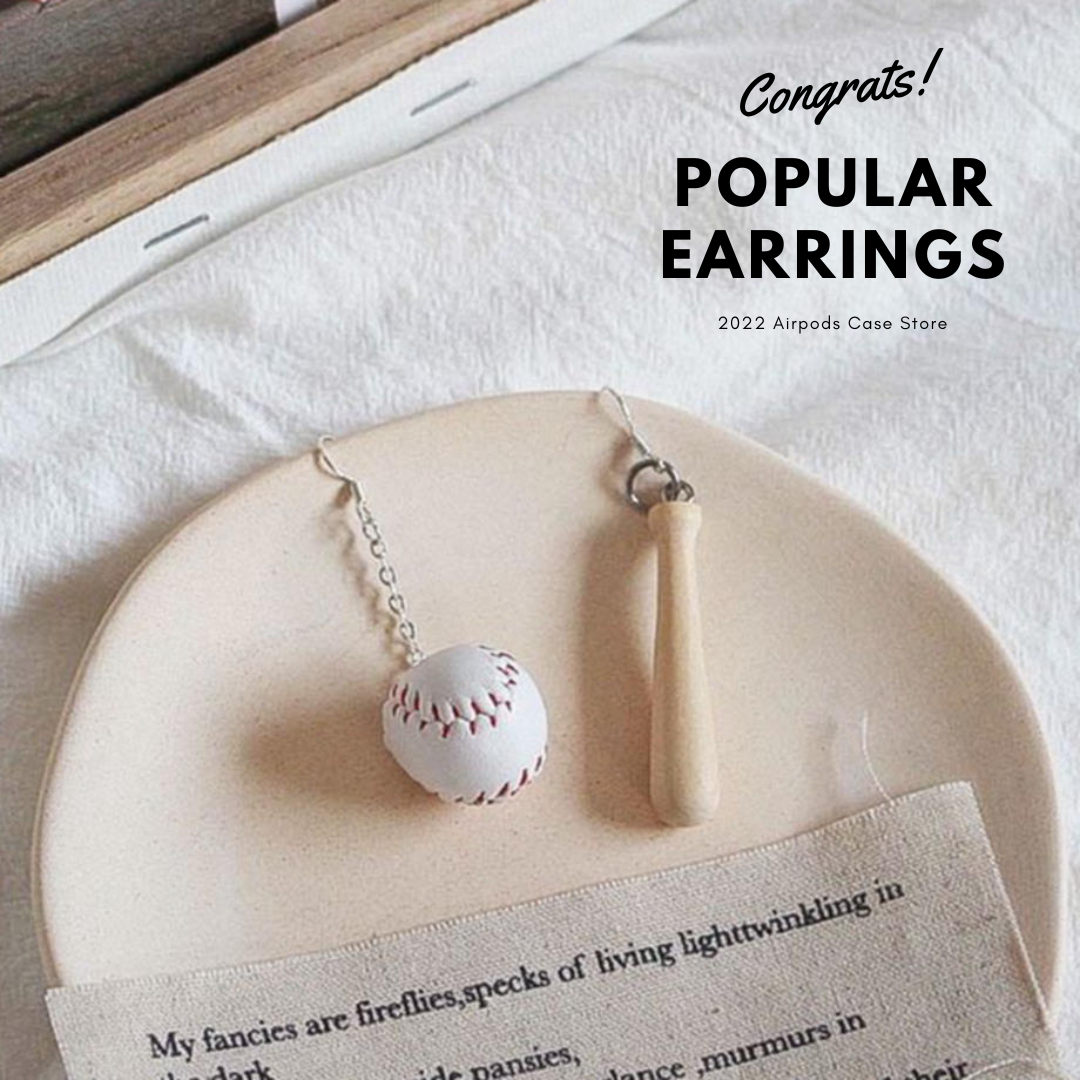 【Earrings】  ベースボール フックピアス & イヤリング