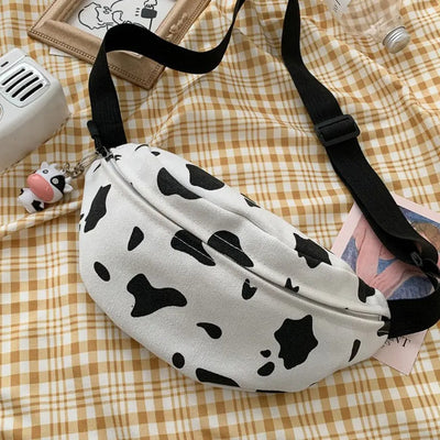 【Cute Bag】 牛柄ウエストポーチバッグ