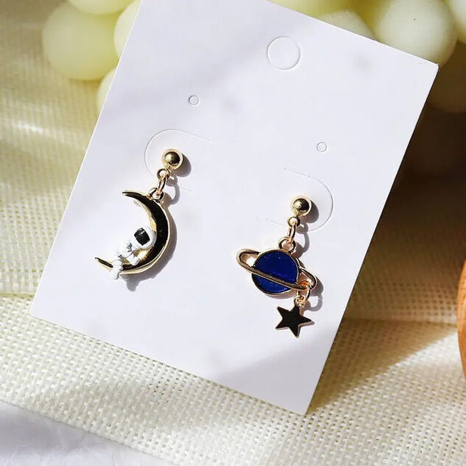 【Earrings】  水星＆宇宙飛行士ピアス&イヤリング