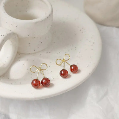 【Earrings】  可愛いチェリーピアス  #1515