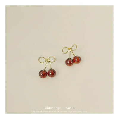 【Earrings】  可愛いチェリーピアス  #1515