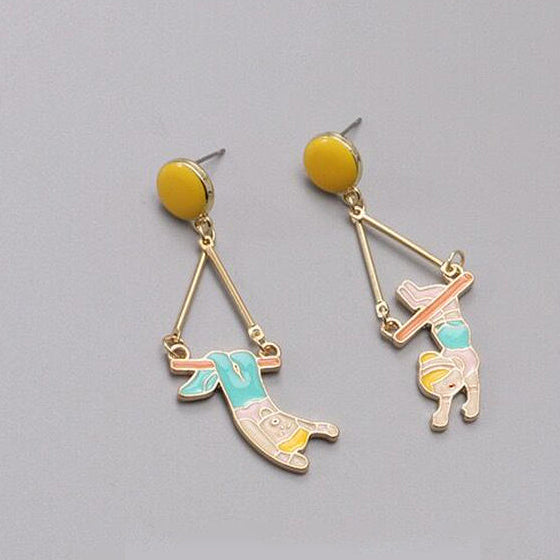 【Earrings】 サーカス空中ブランコピアス&イヤリング