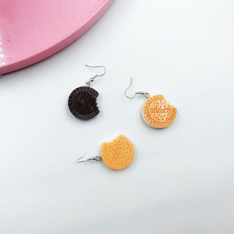 【Earrings】 クッキー ピアス