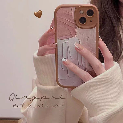 【iPhone Case】ファッションペンティング柄iPhoneケース