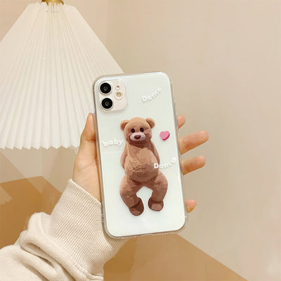 【iPhone Case】面白いクマちゃんiPhoneケース