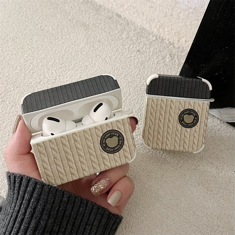 【Airpods Case】 冬の新作 編み物柄Airpods/ AirPods Pro/Airpods 第三世代ケース