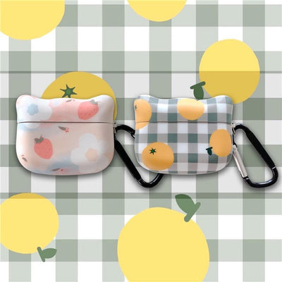 【Airpods Case】カワイイ ネコ型 フルーツAirpods Proケース