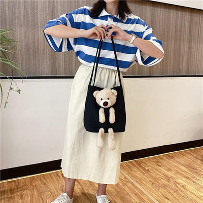 【Cute Bag】カワイイ熊ちゃんトートバッグ