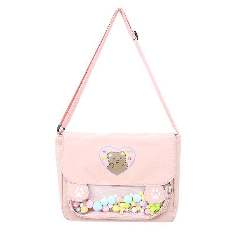 【Cute Bag】カワイイクマちゃんパステルカラーのバッグ