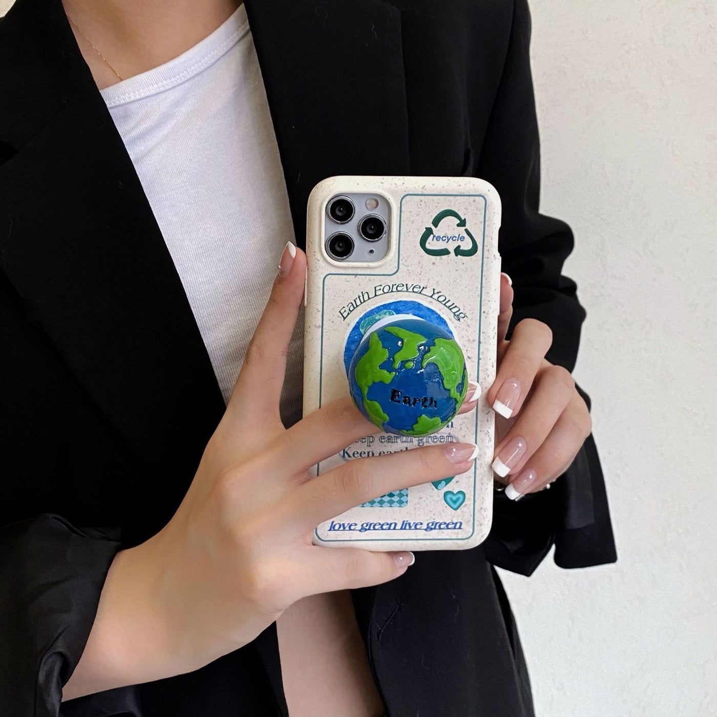 【iPhone Case】 カワイイ新作・Earth地球柄iPhoneケース