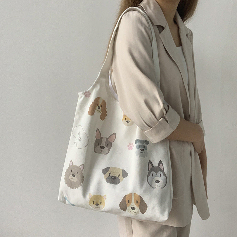 【Cute Bag】 カワイイわんちゃんトートバッグ