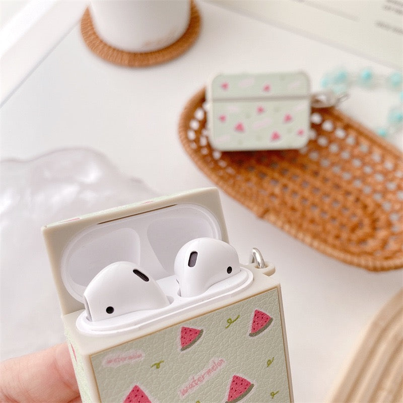 【Airpods Case】 カワイイのスイカ柄Airpods/ AirpodsProケース