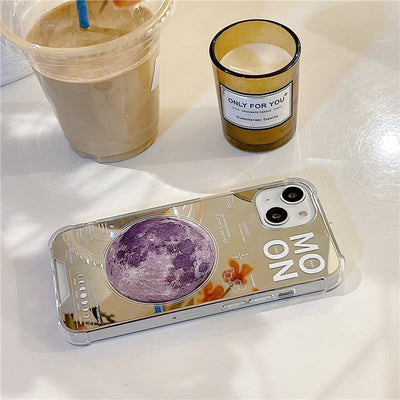 【iPhone Case】惑星シリーズ月＆スペースiPhoneケース