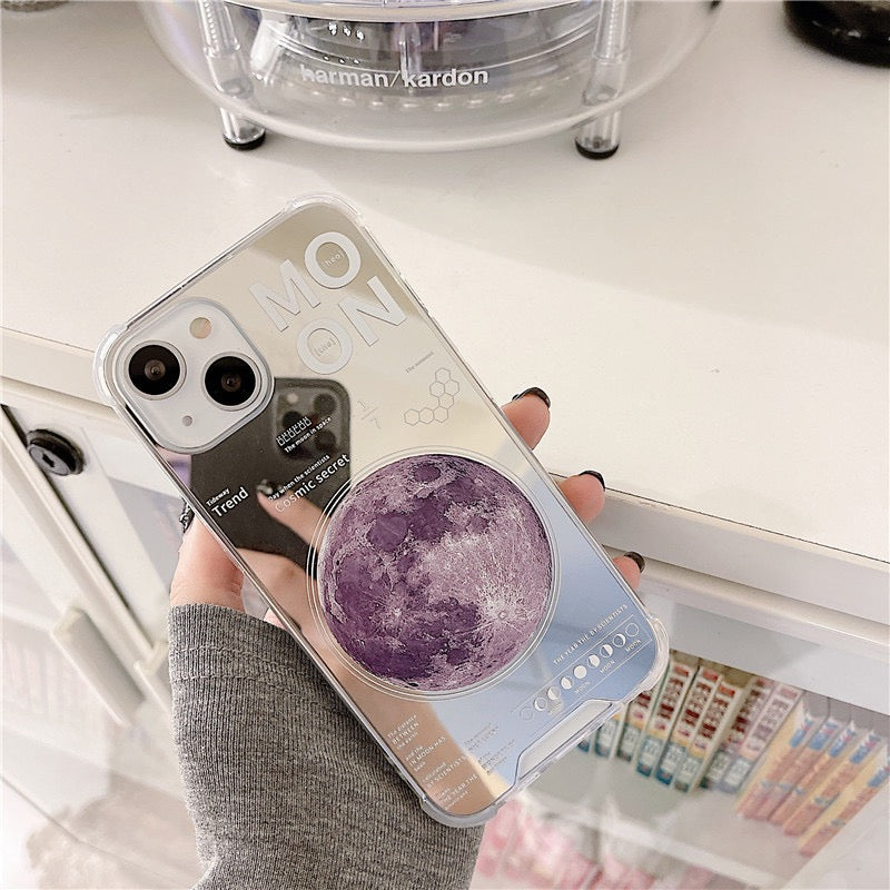 【iPhone Case】惑星シリーズ月＆スペースiPhoneケース