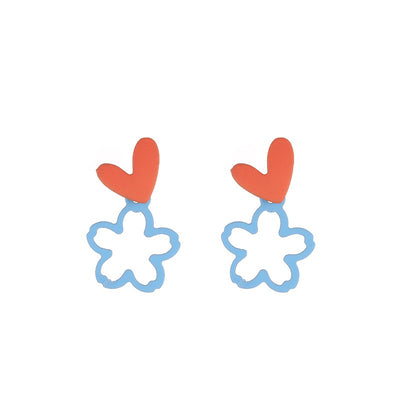 【Earrings】カワイイハート型＆花のピアス
