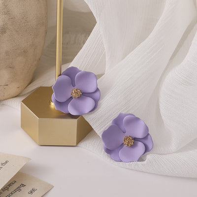 【Earrings】カワイイ紫色スミレのピアス
