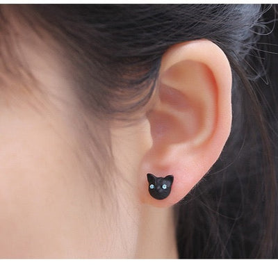 【Earrings】カワイイデザイン猫ちゃんピアス