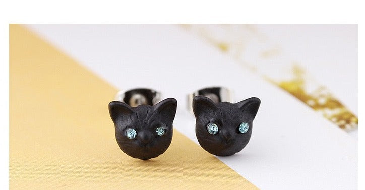 【Earrings】カワイイデザイン猫ちゃんピアス