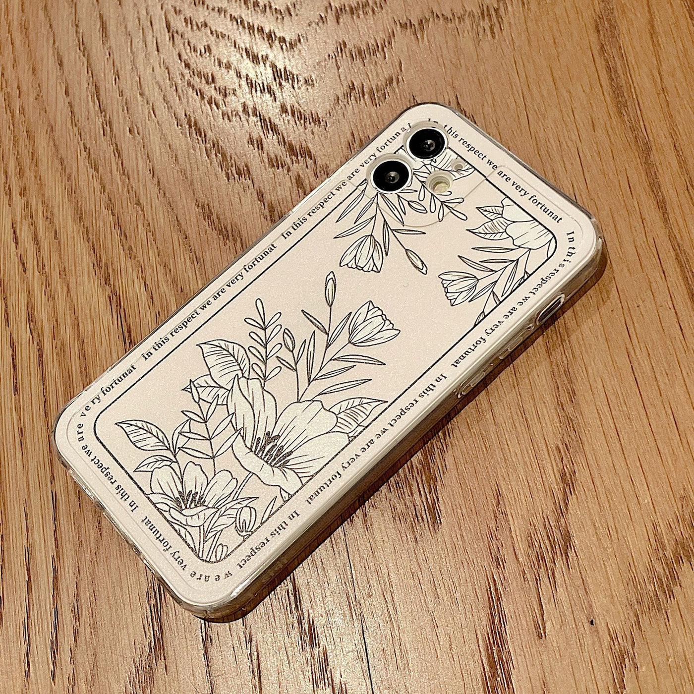 【iPhone Case】個性的な花柄A&BiPhoneケース